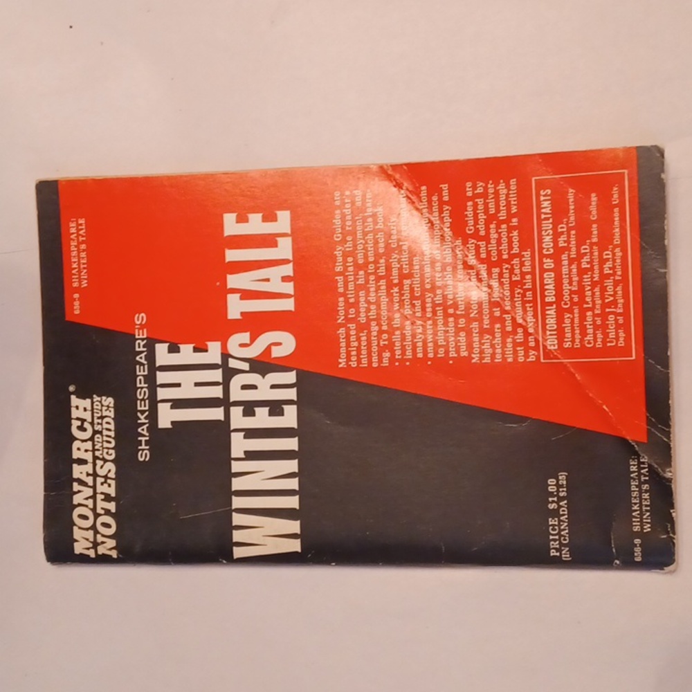 Shakespeare the winter's tale monarch notes